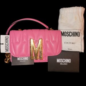 Moschino Nappa Quilted Mini Shoulder Bag